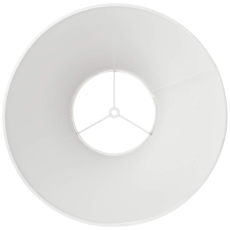 Image 5 Springcrest Sela Antique White Linen Empire Shade 6.5x15x10.75 (Spider) more views