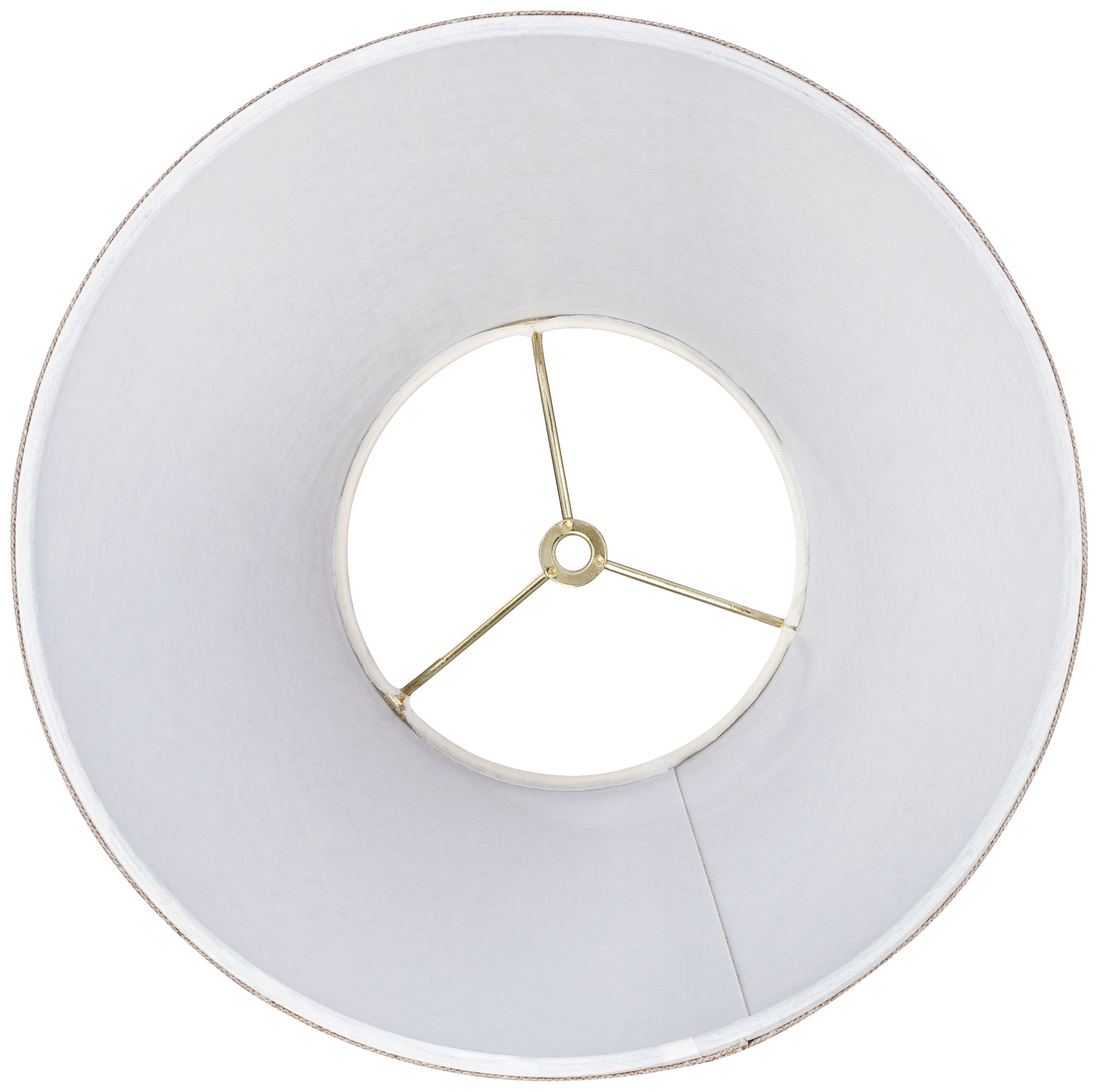 Image 4 Springcrest Sela Burlap Fabric Empire Profile Lamp Shape 6x12x9 (Spider) more views