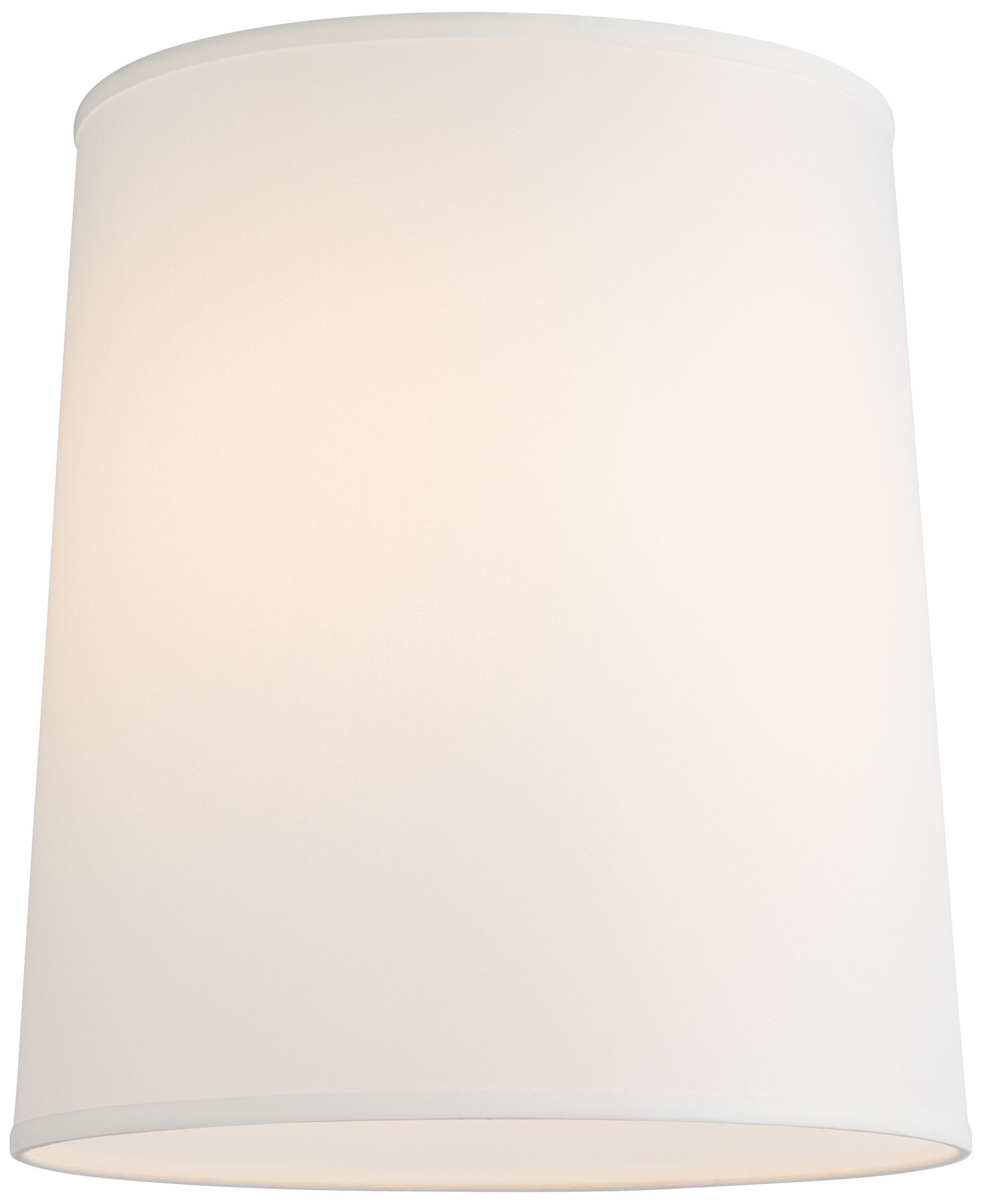 Image 4 Springcrest Selmer Off-White Fabric Tall Drum Shade 14x16x18 (Spider) more views