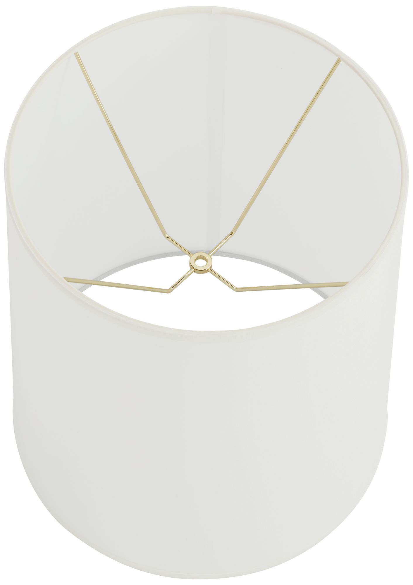 Image 5 Springcrest Selmer Off-White Fabric Tall Drum Shade 14x16x18 (Spider) more views