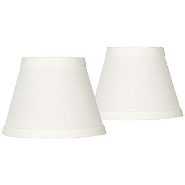 Springcrest Set of 2 Cream Bell Chandelier Clip Shades 3x5x4 (Clip-On)