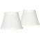 Springcrest Set of 2 Cream Bell Chandelier Clip Shades 3x5x4 (Clip-On)