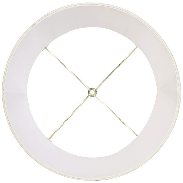 Image 3 Springcrest Set of 2 Creme White Lamp Shades 14x16x12 (Spider) more views
