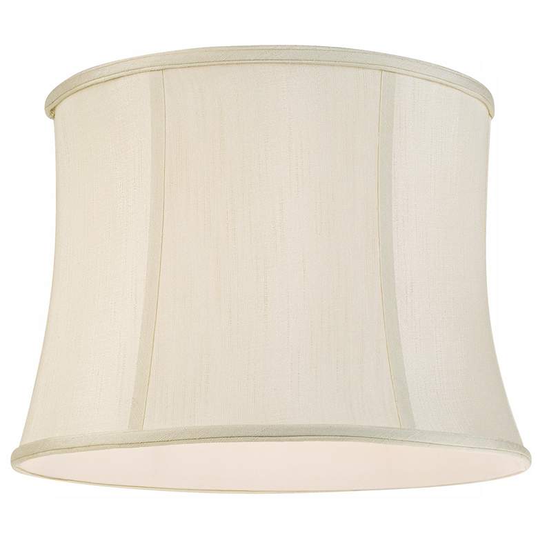 Image 4 Springcrest Set of 2 Creme White Lamp Shades 14x16x12 (Spider) more views