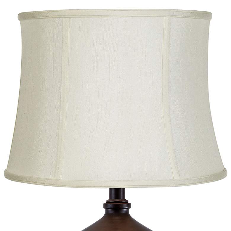 Image 5 Springcrest Set of 2 Creme White Lamp Shades 14x16x12 (Spider) more views