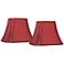 Springcrest Set of 2 Cut-Corner Red Lamp Shades 6/8x11/14x11 (Spider)