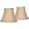 Springcrest Set of 2 Taupe Fabric Lamp Shade 3x6x5 (Clip-On)