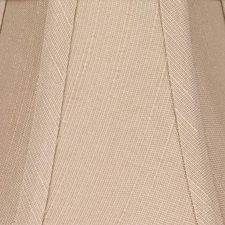 Image 2 Springcrest Set of 2 Taupe Fabric Lamp Shade 3x6x5 (Clip-On) more views