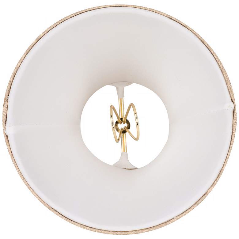 Image 4 Springcrest Set of 2 Taupe Fabric Lamp Shade 3x6x5 (Clip-On) more views