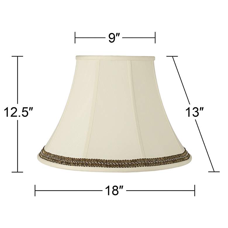 Image 4 Springcrest Shade with Black and Gold Trim 9x18x13 (Spider) more views