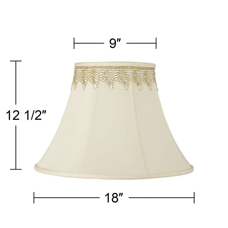Image 3 Springcrest Shade with Embroidered Leaf Trim 9x18x13 (Spider) more views