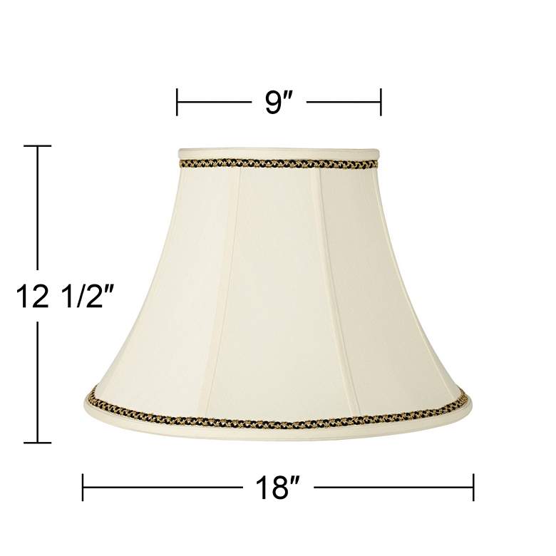 Image 3 Springcrest Shade with Gold and Black Trim 9x18x13 (Spider) more views