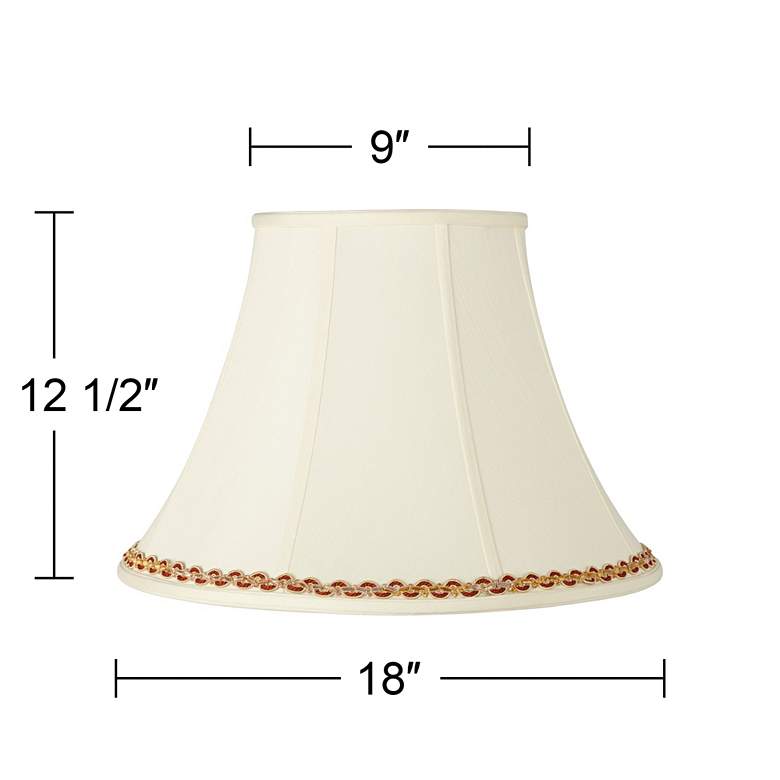 Image 3 Springcrest Shade with Gold and Rust Trim 9x18x13 (Spider) more views