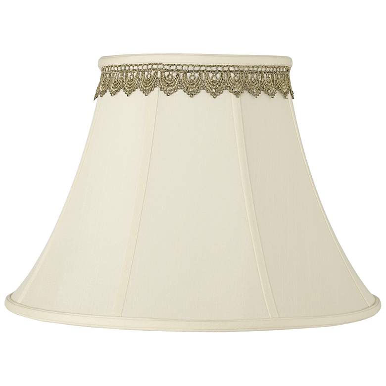 Image 1 Springcrest Shade with Gold Lace Trim 9x18x13 (Spider)