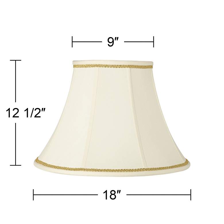 Image 3 Springcrest Shade with Gold Scroll Trim 9x18x13 (Spider) more views