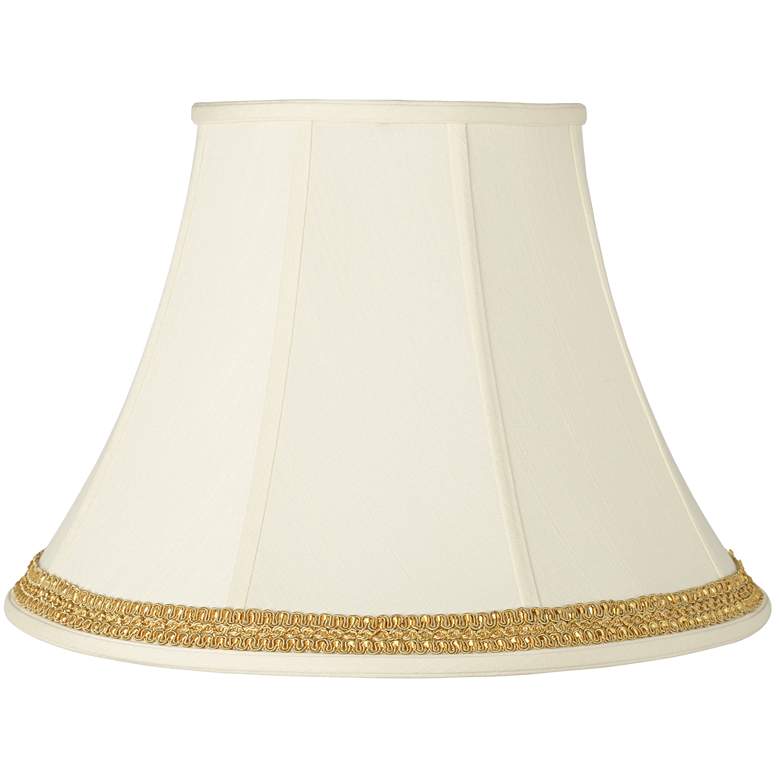 Image 1 Springcrest Shade with Yellow Gold Ribbon Trim 9x18x13 (Spider)
