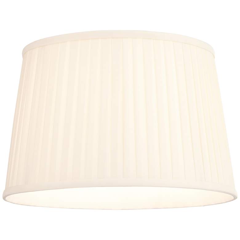 Image 3 Springcrest Shay Cream Softback Drum Lamp Shade 14x17x11 (Spider) more views