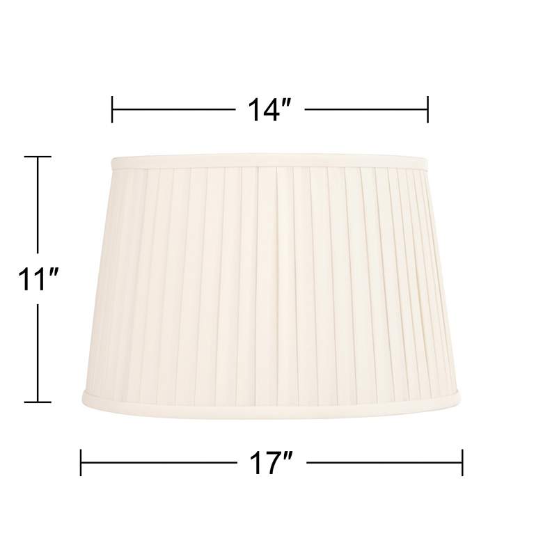 Image 7 Springcrest Shay Cream Softback Drum Lamp Shade 14x17x11 (Spider) more views