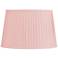 Springcrest Shay Light Pink Pleated Softback Drum Shade 14x17x11 (Spider)
