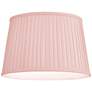 3_Springcrest Shay Light Pink Pleated Softback Drum Shade 14x17x11 (Spider) more views