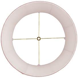 Image5 of Springcrest Shay Light Pink Pleated Softback Drum Shade 14x17x11 (Spider) more views