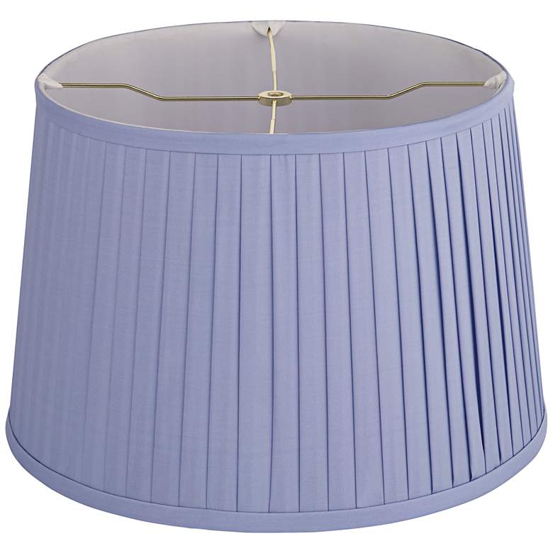 Image 4 Springcrest Shay Lilac Purple Softback Drum Lamp Shade 14x17x11 (Spider) more views