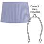 6_Springcrest Shay Lilac Purple Softback Drum Lamp Shade 14x17x11 (Spider) more views