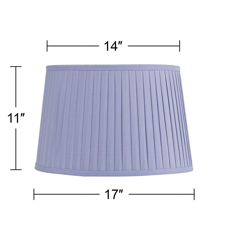 Image 7 Springcrest Shay Lilac Purple Softback Drum Lamp Shade 14x17x11 (Spider) more views