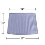 7_Springcrest Shay Lilac Purple Softback Drum Lamp Shade 14x17x11 (Spider) more views