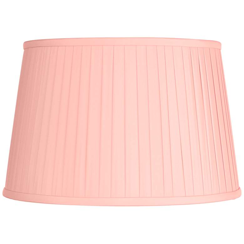 Image 1 Springcrest Shay Peach Pleated Empire Lamp Shade 14x17x11 (Spider)