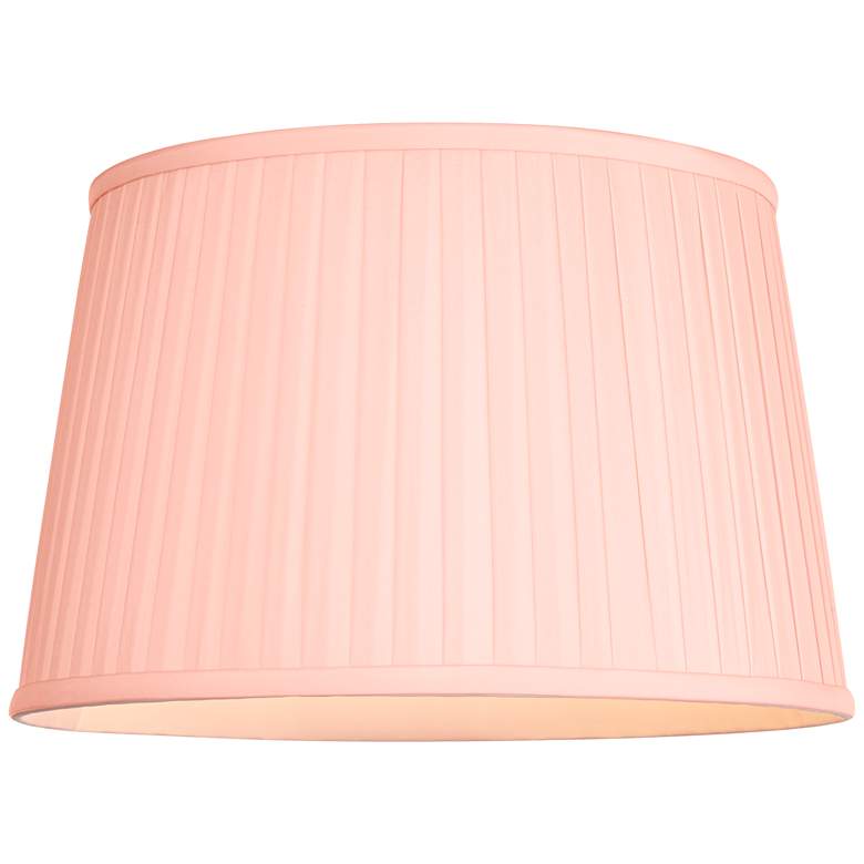Image 3 Springcrest Shay Peach Pleated Empire Lamp Shade 14x17x11 (Spider) more views