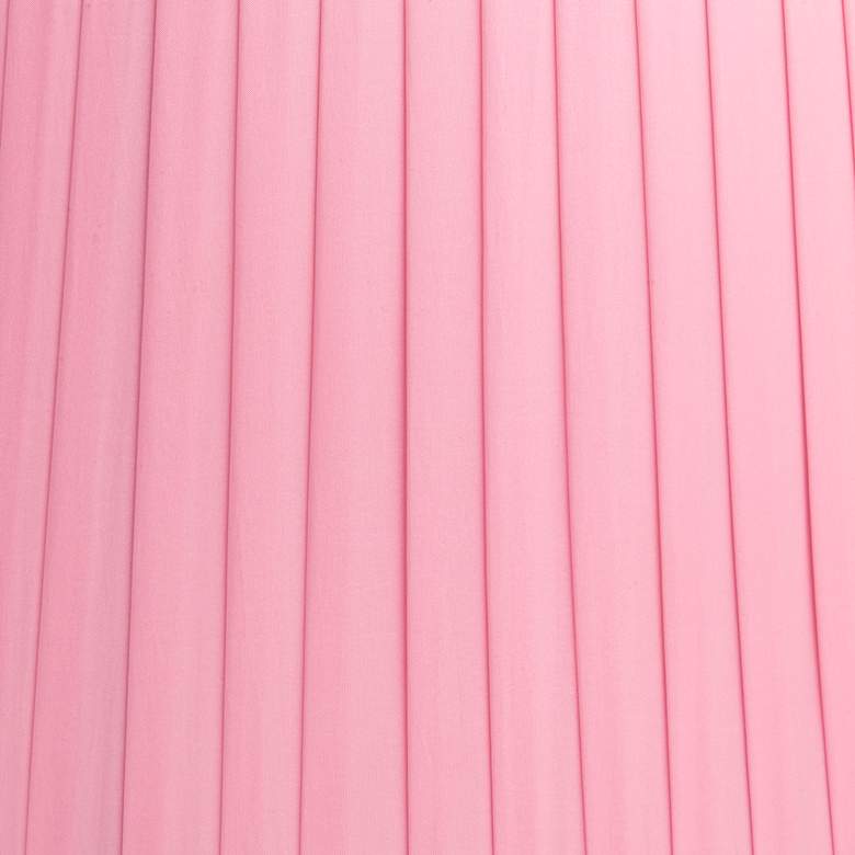 Image 2 Springcrest Shay Pink Pleated Empire Lamp Shade 14x17x11 (Spider) more views