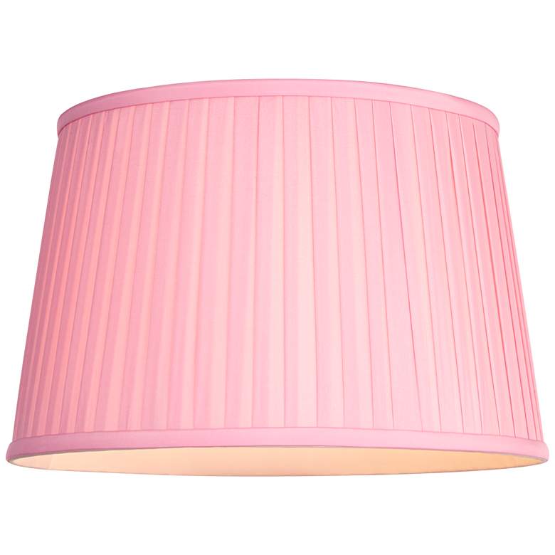 Image 3 Springcrest Shay Pink Pleated Empire Lamp Shade 14x17x11 (Spider) more views