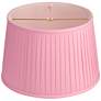 4_Springcrest Shay Pink Pleated Empire Lamp Shade 14x17x11 (Spider) more views