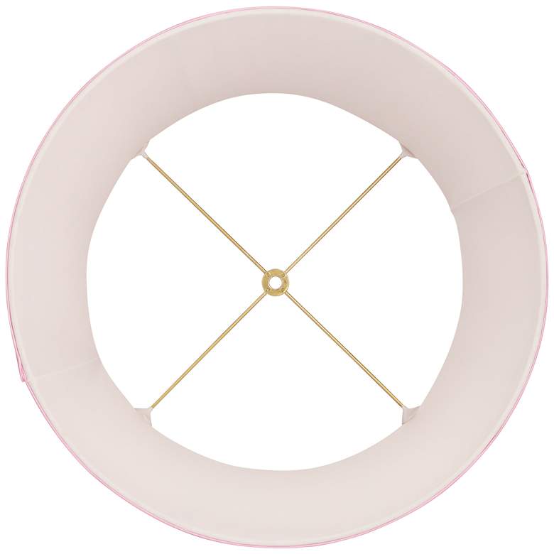 Image 5 Springcrest Shay Pink Pleated Empire Lamp Shade 14x17x11 (Spider) more views