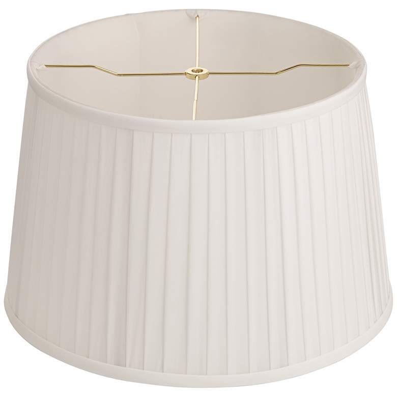 Image 4 Springcrest Shay White Pleated Empire Lamp Shade 14x17x11 (Spider) more views