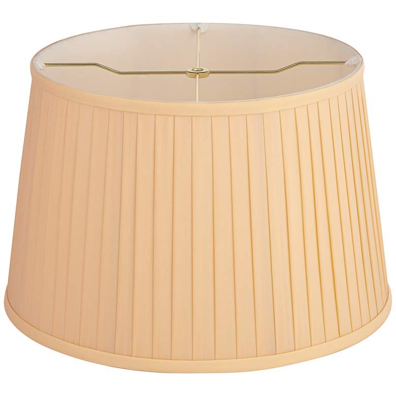 Image 4 Springcrest Shay Yellow Softback Drum Lamp Shade 14x17x11 (Spider) more views