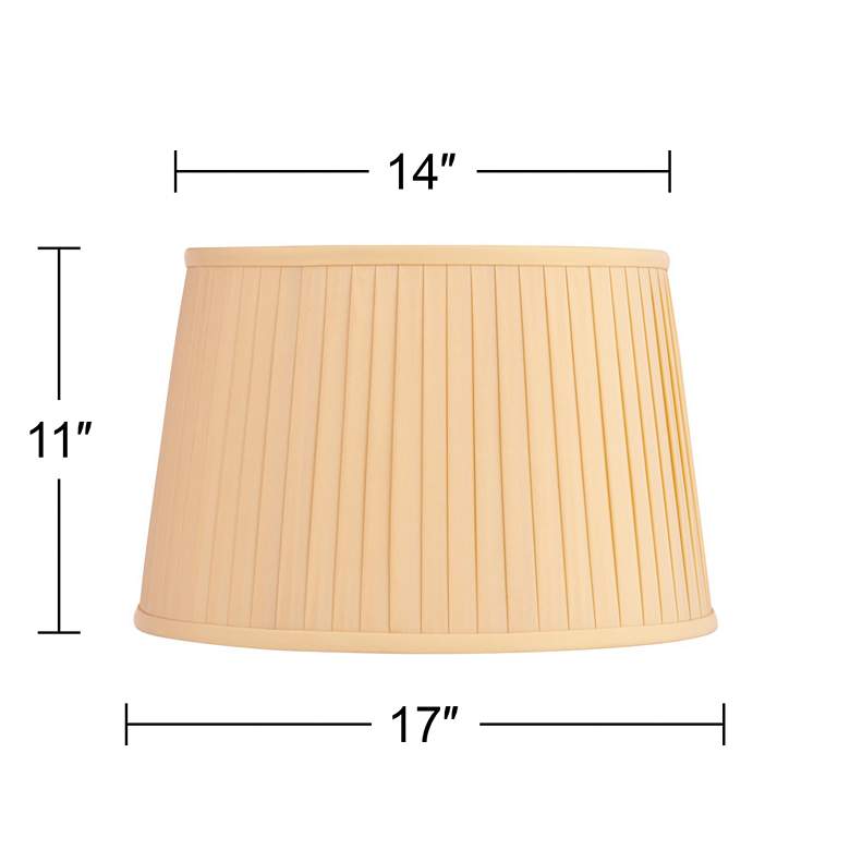 Image 7 Springcrest Shay Yellow Softback Drum Lamp Shade 14x17x11 (Spider) more views