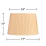 7_Springcrest Shay Yellow Softback Drum Lamp Shade 14x17x11 (Spider) more views