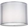 Thumbnail4 of Springcrest Silver and White Double Sheer Fabric Shade 12x12x9 (Spider) more views