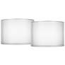 1_Springcrest Silver White Set of 2 Double Sheer Shades 16x16x11 (Spider)