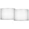 Springcrest Silver White Set of 2 Double Sheer Shades 16x16x11 (Spider)