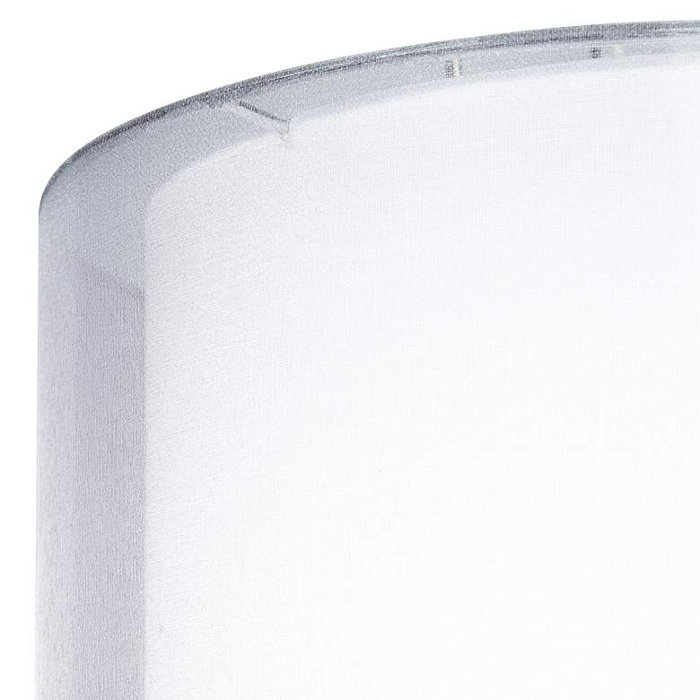 Image 2 Springcrest Silver White Set of 2 Double Sheer Shades 16x16x11 (Spider) more views