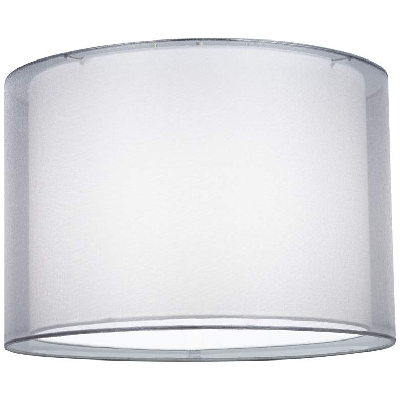 Image 3 Springcrest Silver White Set of 2 Double Sheer Shades 16x16x11 (Spider) more views