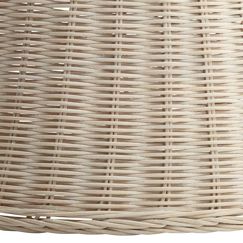 Image 2 Springcrest Soft Beige Rattan Lamp Shade 10x16x13.25 (Spider) more views
