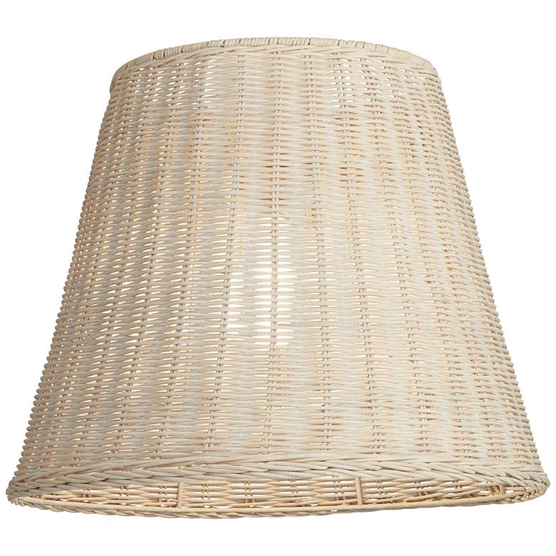Image 3 Springcrest Soft Beige Rattan Lamp Shade 10x16x13.25 (Spider) more views
