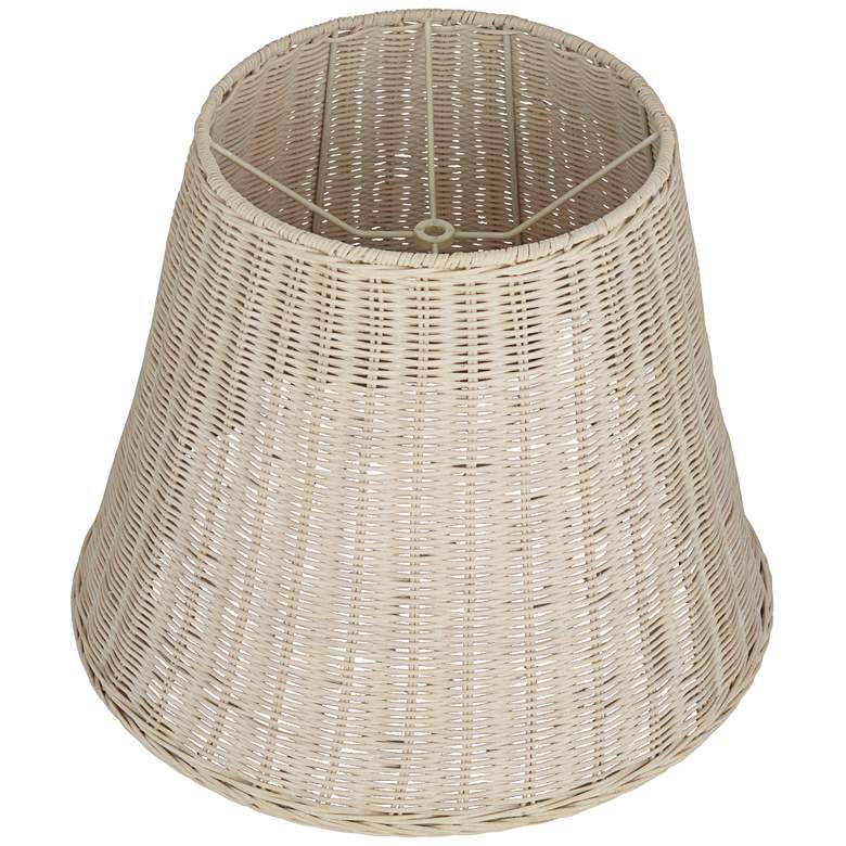 Image 4 Springcrest Soft Beige Rattan Lamp Shade 10x16x13.25 (Spider) more views
