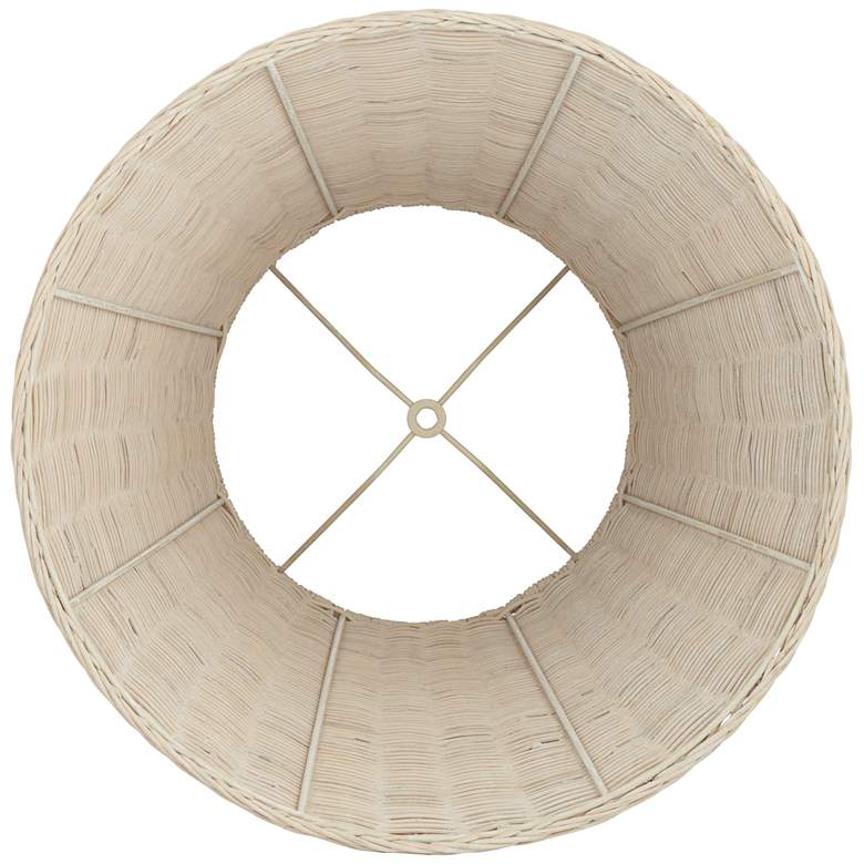 Image 5 Springcrest Soft Beige Rattan Lamp Shade 10x16x13.25 (Spider) more views