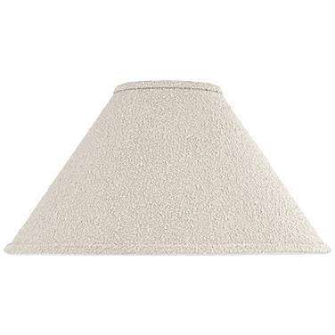 Springcrest Soft Gray Boucle Woven Fabric Tapered Shade 6x19x10