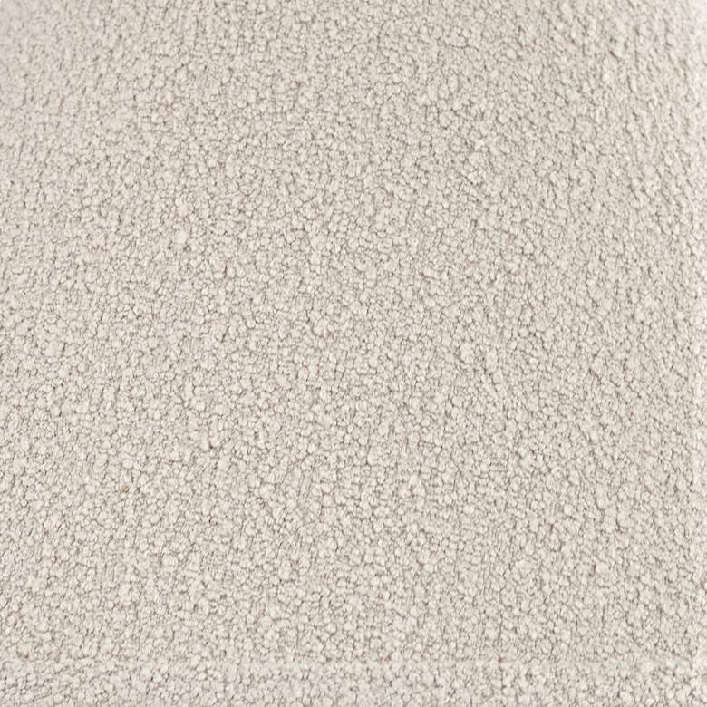 Image 2 Springcrest Soft Gray Boucle Woven Fabric Tapered Shade 6x19x10 more views